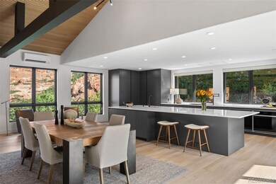 Kitchen and Dining Room Featuring a 14' Island