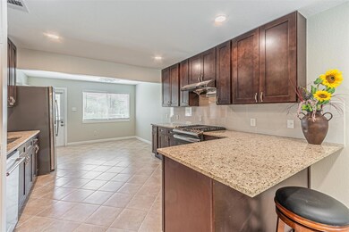 Kitchen featuring granite counters