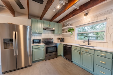 Kitchen with eat in dining