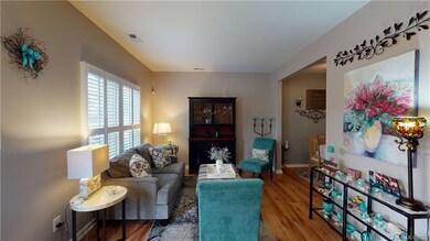 Beautiful living or sitting room with wood floors 