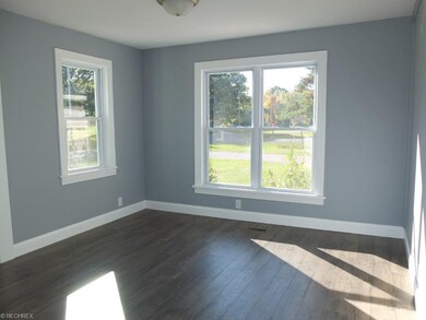 Family room with new flooring.