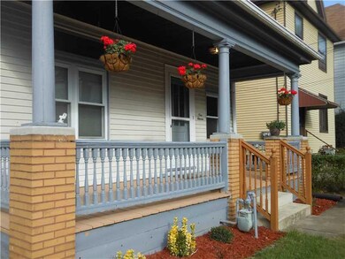 Exterior Front. Freshly Painted Front Porch