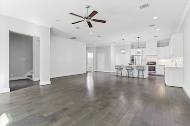 Flexible open layout great for entertaining.