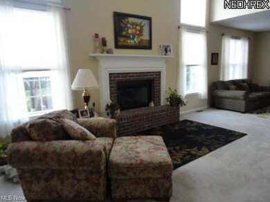 2-story great room with fireplace!