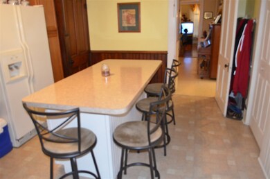 Big open kitchen with beautiful wood work show off