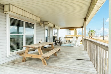 View of the south facing, covered, front porch.