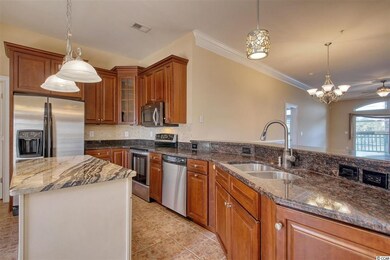 Large kitchen with custom large island with added 