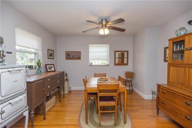 Dining Room.   The warm hues complement the refini