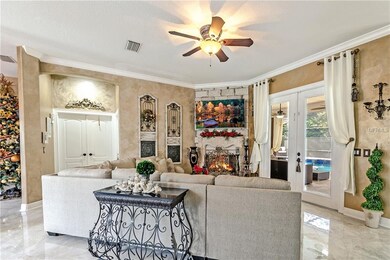 Living Room with Fireplace