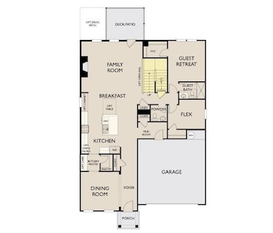 Main level floorplan