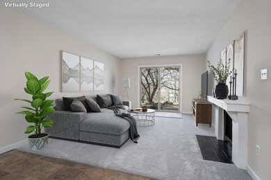 Living room staged