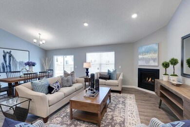 A peek into the dining room from the living space 