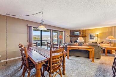Dining space is open to the living area!