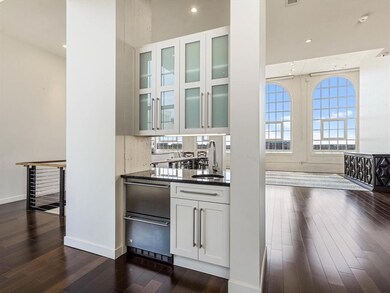Wet bar with beverage cooler