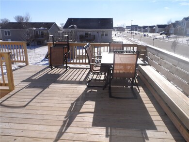 Over-sized deck with plenty of room for entertaini