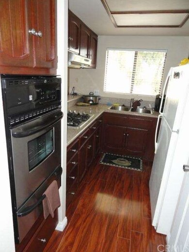 Kitchen with stainless steel appliances and granit