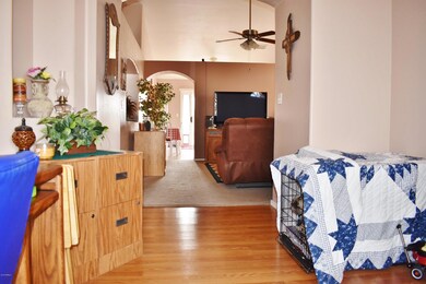 Den looking at family room
