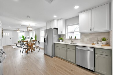 Kitchen (new stainless Whirlpool refrigerator & di