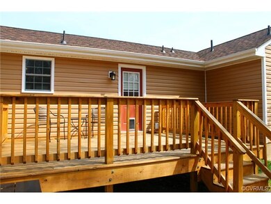 The 15 x12 deck is the perfect place to entertain 