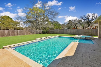 READY for SUMMER! Pool Details: ESTIMATED NUMBERS - 13,000 gallon pool, pool depth 3.5 ft to 5.5 ft, 13 x 31 in size, wall with four falls, connected SPA, 520 ft of brushed concrete surround. Built by Waterside Poolscapes.