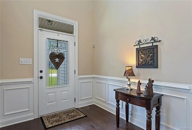 Foyer showing trim detail.