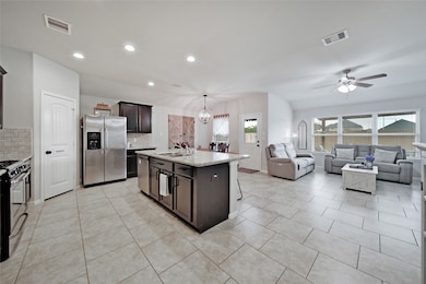 tile flooring throughout living areas.