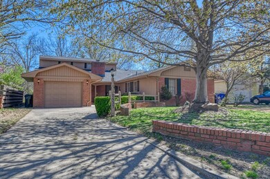 Attractive front elevation with brick accent wall,