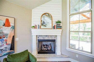 Beautiful Fireplace with Shiplap