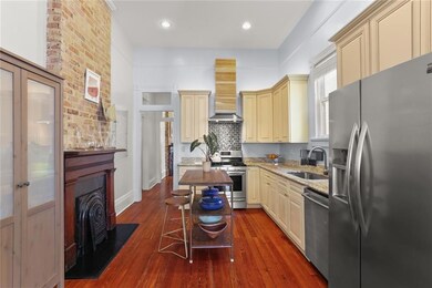 Kitchen that opens into the dining room