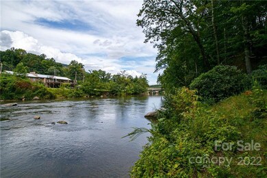 Rocky Broad River frontage, looking towards Lake Lure