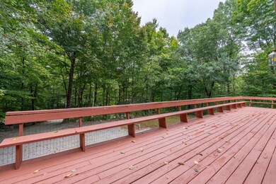 Freshly stained deck