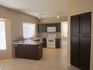 Updated cherry finish cabinets