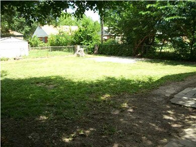 Good sized fenced back yard! And two patios!