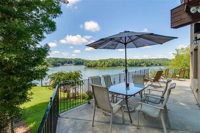 Deck overlooking lake