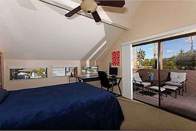 Master Bedroom Unit A with privately accessed Deck