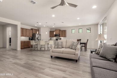 Open Living Room to Kitchen