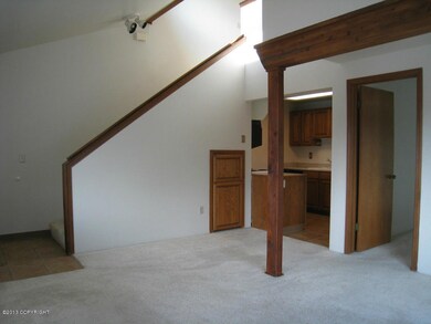 Living Room With Vaulted Ceiling