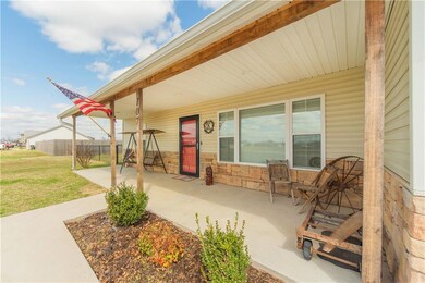 Lovely covered front porch!