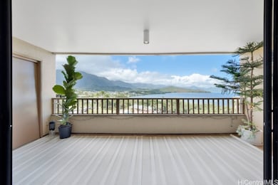 private lanai large enough for dining and relaxing