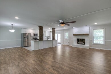 Beautiful renovation with kitchen open to the family room