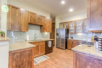 This large kitchen has enough counterspace for all