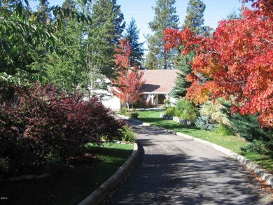 Curved Driveway Approaching Home