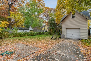 backyard to SW with garage