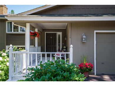 Inviting front porch