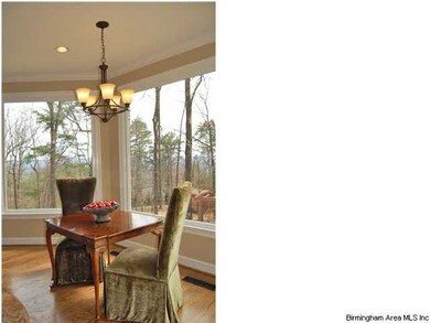 Bay Window overlooking large, shady backyard and p