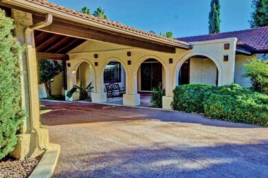 Porte Cochere  with room for two cars!