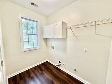 Laundry room featuring hookup for a washing machin