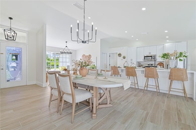 dining room and kitchen