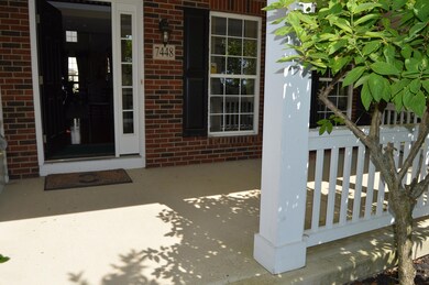 A wide front porch