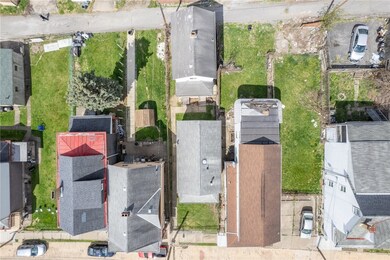 Aerial of both homes on the lot.
